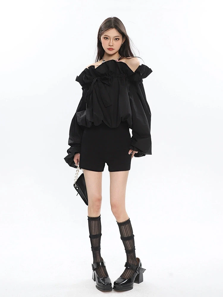 Ruffle Off Shoulder Crop Top 13 Ruffle Off Shoulder Crop Top - Image 13