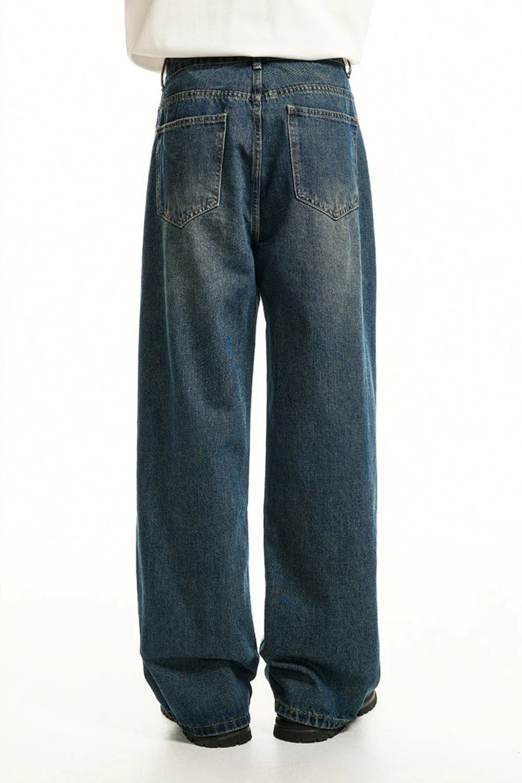 Wide Leg Vintage Faded Jeans 6 Wide Leg Vintage Faded Jeans - Image 6