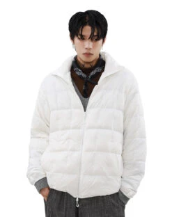 Puffer Quilted Jacket With Stand Collar And Double Zip Closure -Modern Wear Shop O1CN01Axfu5b1VQpnIFXnf2 2434502648