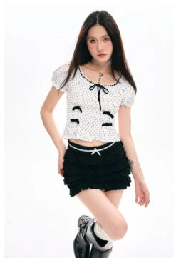 Layered Ruffle Mini Skirt With Bow Detail 12 Layered Ruffle Mini Skirt With Bow Detail -Modern Wear Shop O1CN01BmNtJs1khWOW0O4vk 4231704715