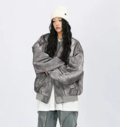 Oversized Acid Wash Bomber Jacket With Snap Button Pockets 27 Oversized Acid Wash Bomber Jacket With Snap Button Pockets -Modern Wear Shop O1CN01CH7mwy1awxcOwEFv1 3384683395 1
