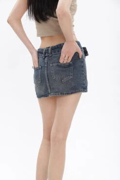 Belted Denim Micro-Mini Skirt -Modern Wear Shop O1CN01ClJheb1iBnXZDEJZc 2201256844375