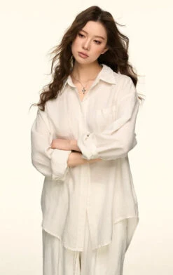 Oversized Faux-Linen Lightweight Button Shirt And Wide Leg Pants Two-Piece Set -Modern Wear Shop O1CN01DQyIin1rwp2MCCV0y 2215877315696