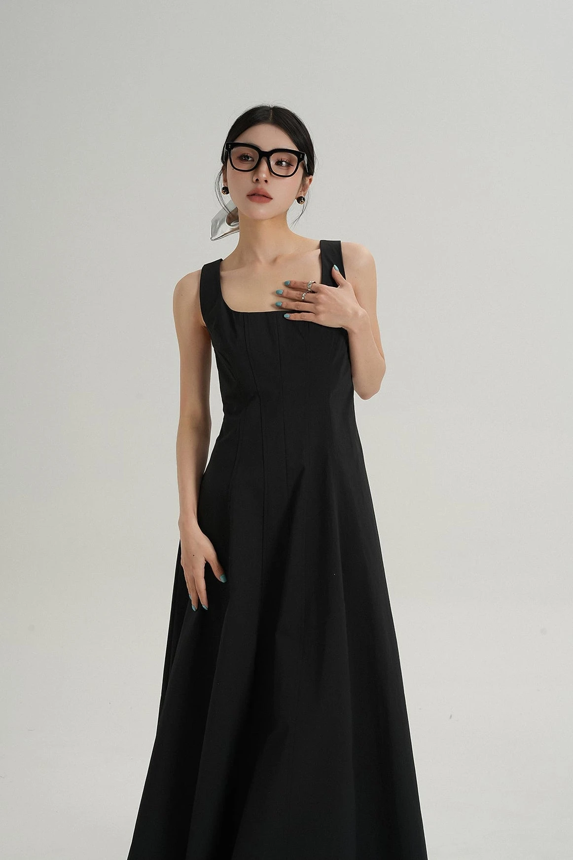 Sleeveless Square Neck Maxi Dress 6 Sleeveless Square Neck Maxi Dress - Image 6