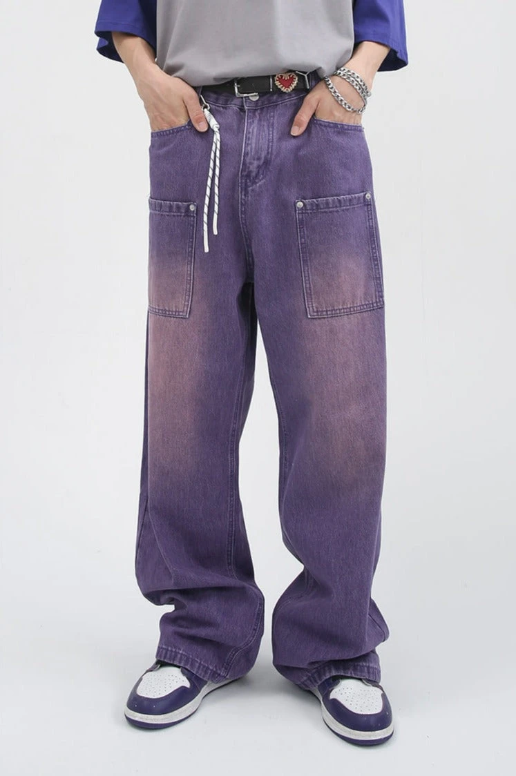 Faded Straight Fit Lightweight Jeans 2 Faded Straight Fit Lightweight Jeans - Image 2