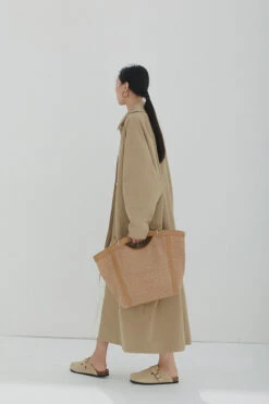 Oversized Collared Button-Up Trench Coat -Modern Wear Shop O1CN01ETR5Qw2CGmXuddyAg 2267018447