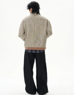 Plaid High Collar Zip Bomber Jacket -Modern Wear Shop O1CN01EuxdAM1r3P5f03vt2 1124265575