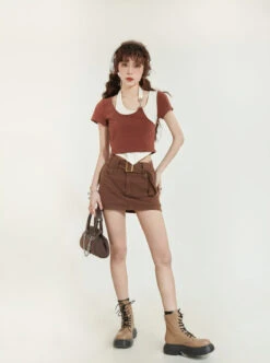 Mock Layered Halter Strap Asymmetric Hem Top -Modern Wear Shop O1CN01FdWA3f1uRcgpSnJ4d 2215267036034