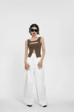 Sleeveless Cutout Top With Zip Split Detail 18 Sleeveless Cutout Top With Zip Split Detail -Modern Wear Shop O1CN01FfdEVI1t4R8fgqnfv 722875848