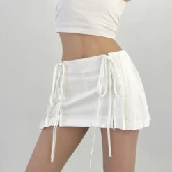 Double Zip Low-Waist Pleated Mini Skirt -Modern Wear Shop O1CN01FlTWLU1QLj70OH4Rw 742011960