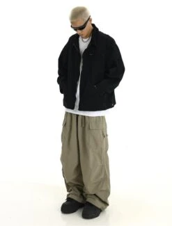 Oversized Corduroy Zip-Up Collared Jacket -Modern Wear Shop O1CN01GPVkEW1bfqLhYY0gc 4115473493