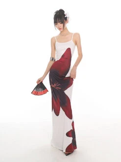 Maxi Floral Sheath Dress With Crisscross Back 33 Maxi Floral Sheath Dress With Crisscross Back -Modern Wear Shop O1CN01GWaU0D25KicXtB7pz 1979797508