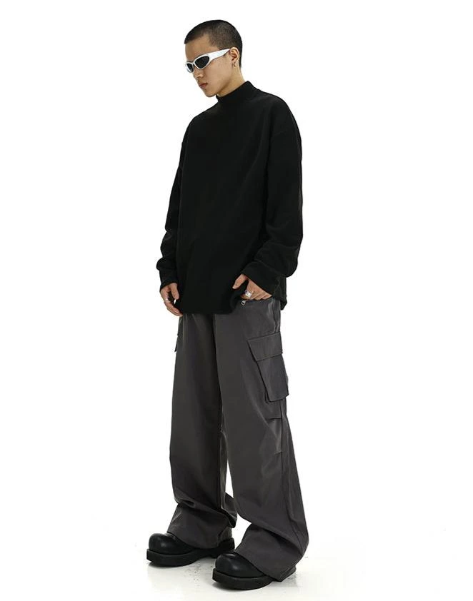 Boxy Mock-Neck Long Sleeve Tee 5 Boxy Mock-Neck Long Sleeve Tee - Image 5