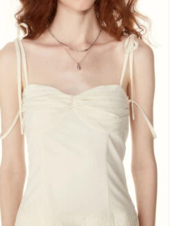 Ruched Pleated Mini Dress With String Straps -Modern Wear Shop O1CN01IesgOv1S7BodVMchL 2215093962199