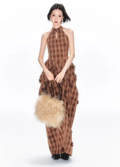 Halter Neck Plaid Maxi Dress With Ruched Details -Modern Wear Shop O1CN01J6Oxuf1REgsfJwJu3 1048422080 0ce708e0 05d8 4f7d bb7f ce982c0fe490