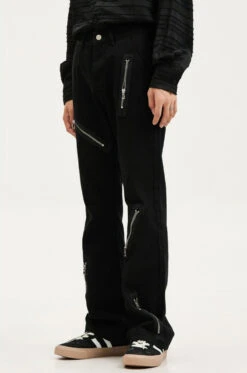 Multi Zip Straight Fit Jeans -Modern Wear Shop O1CN01K3gsgU1cvhb4I0E6t 2206708533663