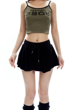 Pleated Jersey Mini Skirt With Drawstring Waist 21 Pleated Jersey Mini Skirt With Drawstring Waist -Modern Wear Shop O1CN01KDIOre2NBFUaqiHLO 2200576249924