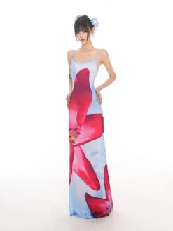 Maxi Floral Sheath Dress With Crisscross Back 23 Maxi Floral Sheath Dress With Crisscross Back -Modern Wear Shop O1CN01L8wUXO25KicTO028N 1979797508