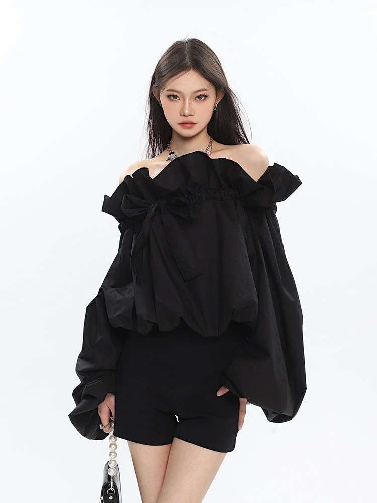 Ruffle Off Shoulder Crop Top 5 Ruffle Off Shoulder Crop Top - Image 5