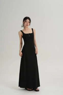 Sleeveless Square Neck Maxi Dress With Button Detail 17 Sleeveless Square Neck Maxi Dress With Button Detail -Modern Wear Shop O1CN01MXkJnC1t4REKKCTwS 722875848