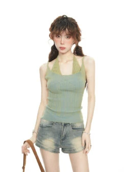 Stripe Mock Two-Piece Halter Strap Knit Top 13 Stripe Mock Two-Piece Halter Strap Knit Top -Modern Wear Shop O1CN01MZ0OSz1uRchxWDdCQ 2215267036034