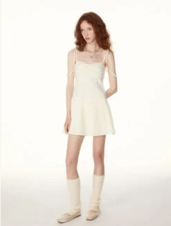 Ruched Pleated Mini Dress With String Straps -Modern Wear Shop O1CN01N8lvLd1S7BoWECyuO 2215093962199