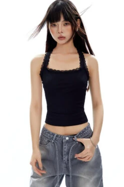 Lace Trimmed Scoop Neck Sleeveless Tank Top -Modern Wear Shop O1CN01OFQK9F2NBFVSl2nBl 2200576249924