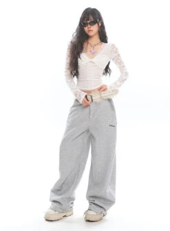 Mesh Lace Long Sleeve V-Neck Top -Modern Wear Shop O1CN01PGrmSJ25Kifn6yw8u 1979797508