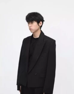 Boxy Low-Lapel Double-Breasted Relaxed Suit Set 12 Boxy Low-Lapel Double-Breasted Relaxed Suit Set -Modern Wear Shop O1CN01PkovAi1oddR6xz0iJ 2200593315248