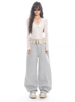 Mesh Lace Long Sleeve V-Neck Top -Modern Wear Shop O1CN01PrXAHe25KifggbAet 1979797508