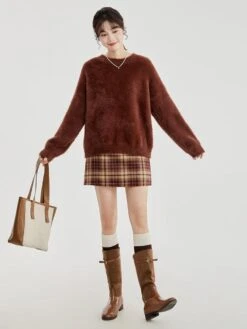 Fuzzy Oversized Round Neck Sweater -Modern Wear Shop O1CN01Q3g2k11bUOTR3uTuJ 2024633468