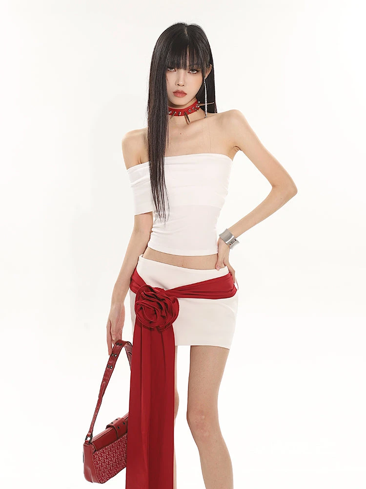 Off-Shoulder Sleeveless Tube Crop Top 19 Off-Shoulder Sleeveless Tube Crop Top - Image 19