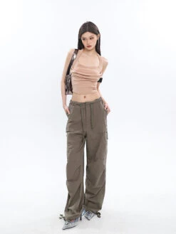 Ruched Halter Crop Top 32 Ruched Halter Crop Top -Modern Wear Shop O1CN01QfgK0F1iBncFUq7U8 2201256844375