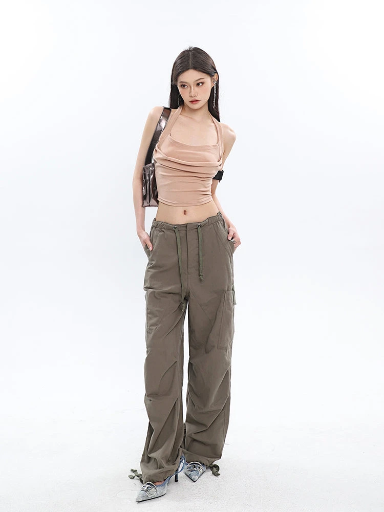 Ruched Halter Crop Top 13 Ruched Halter Crop Top - Image 13
