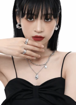 Double Chain And Pendant Necklace -Modern Wear Shop O1CN01RMW6py25koyljZOSF 2209450957565