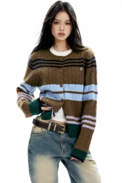 Slim Striped Cable-Knit Cardigan Sweater -Modern Wear Shop O1CN01SJdll12NBFSwWyZLB 2200576249924
