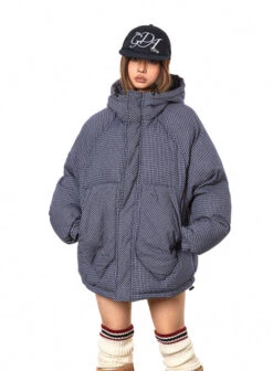 Oversized Plaid Puffer Hooded Jacket With Pockets 21 Oversized Plaid Puffer Hooded Jacket With Pockets -Modern Wear Shop O1CN01Sdt3aX1xG7mOcIFDE 3911136415