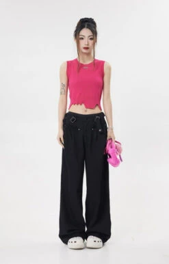 Asymmetric Hem Sleeveless Crop Top -Modern Wear Shop O1CN01StKZNL1N3STUmaiMq 4191731514
