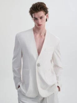 Distressed Hem Single Breasted Blazer With Patch Pockets 14 Distressed Hem Single Breasted Blazer With Patch Pockets -Modern Wear Shop O1CN01Tm1yxi1Cf3KKRFWNa 668530107