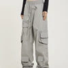 Multi Pocket Elastic Waist Pants