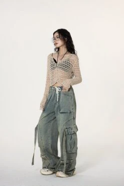 Crochet Crop Top With Flare Sleeves 32 Crochet Crop Top With Flare Sleeves -Modern Wear Shop O1CN01VNPk0I1nKZOhELK3w 2216448195071