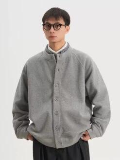 Waffle Textured Button Up Bomber Jacket -Modern Wear Shop O1CN01VOIGQf2IBdjd9OnSZ 2741639248 jpg q50 jpg