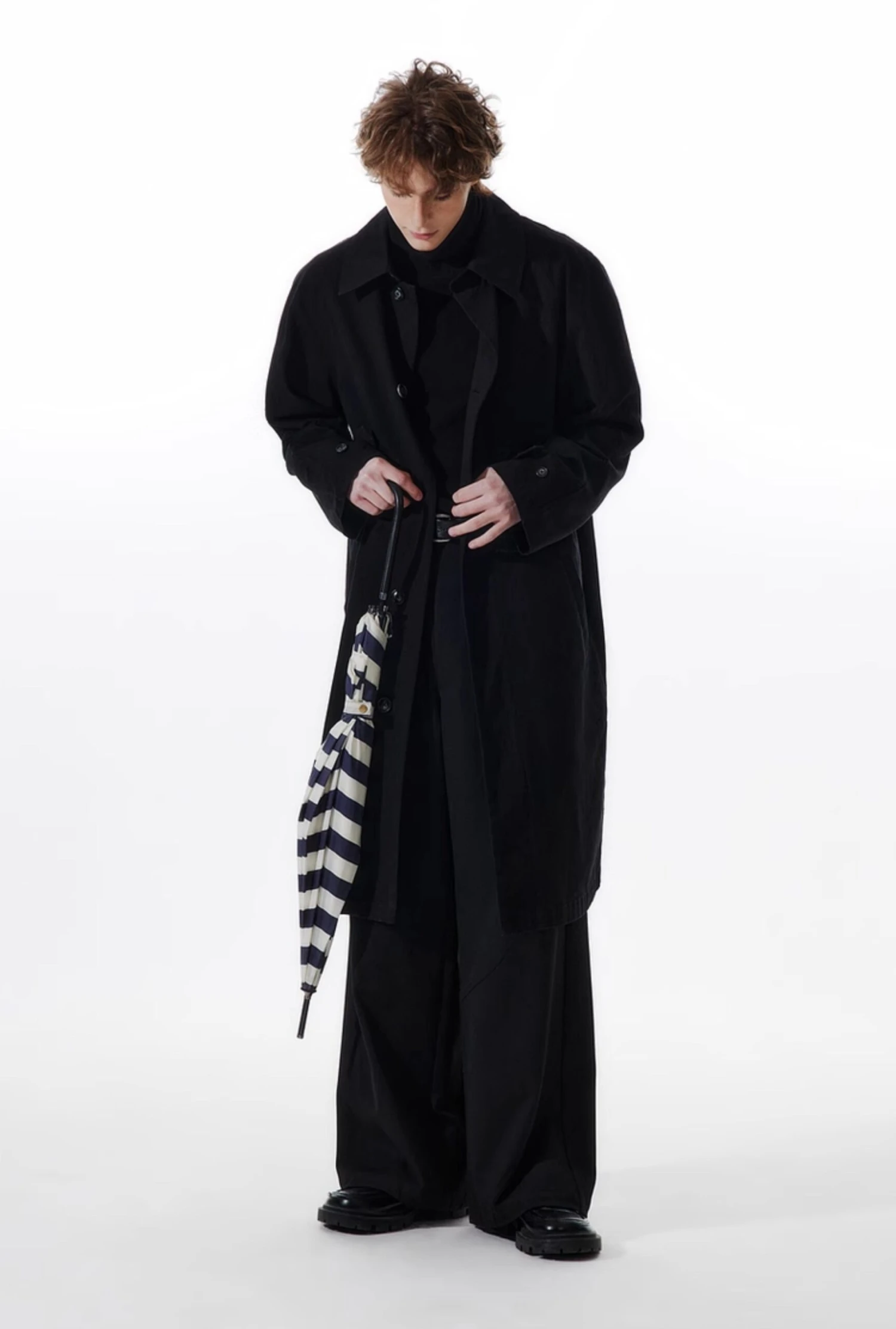 Slim Trench Single Breasted Coat With Pockets 9 Slim Trench Single Breasted Coat With Pockets - Image 9