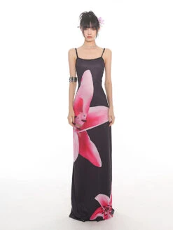 Maxi Floral Sheath Dress With Crisscross Back 39 Maxi Floral Sheath Dress With Crisscross Back -Modern Wear Shop O1CN01WJjerF25KicQWzI23 1979797508