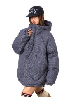 Oversized Plaid Puffer Hooded Jacket With Pockets 23 Oversized Plaid Puffer Hooded Jacket With Pockets -Modern Wear Shop O1CN01WZX8tw1xG7mMh4S7T 3911136415