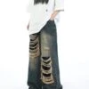 Distressed Patchwork Jeans