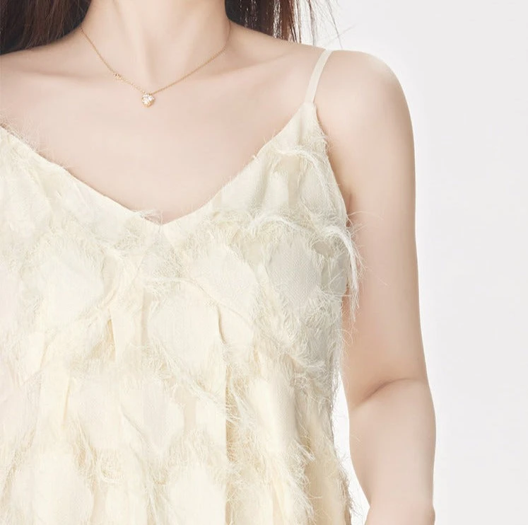 Textured Spaghetti Strap Midi Dress 5 Textured Spaghetti Strap Midi Dress - Image 5