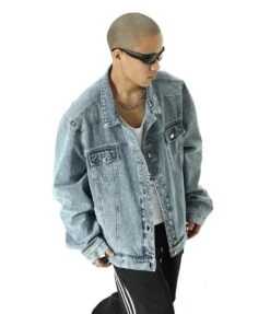 Oversized Wide-Fit Denim Trucker Jacket -Modern Wear Shop O1CN01Y2pBOH1bfqGqCz7t8 4115473493