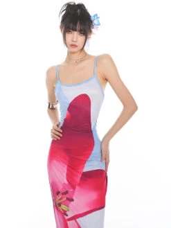 Maxi Floral Sheath Dress With Crisscross Back 24 Maxi Floral Sheath Dress With Crisscross Back -Modern Wear Shop O1CN01Y4DkKc25KicTdpStJ 1979797508