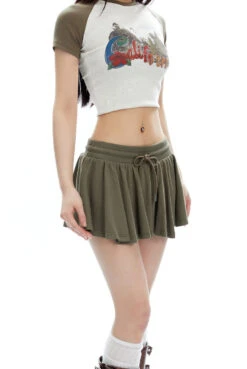 Pleated Jersey Mini Skirt With Drawstring Waist 18 Pleated Jersey Mini Skirt With Drawstring Waist -Modern Wear Shop O1CN01YGKkjG2NBFUXN3VR9 2200576249924